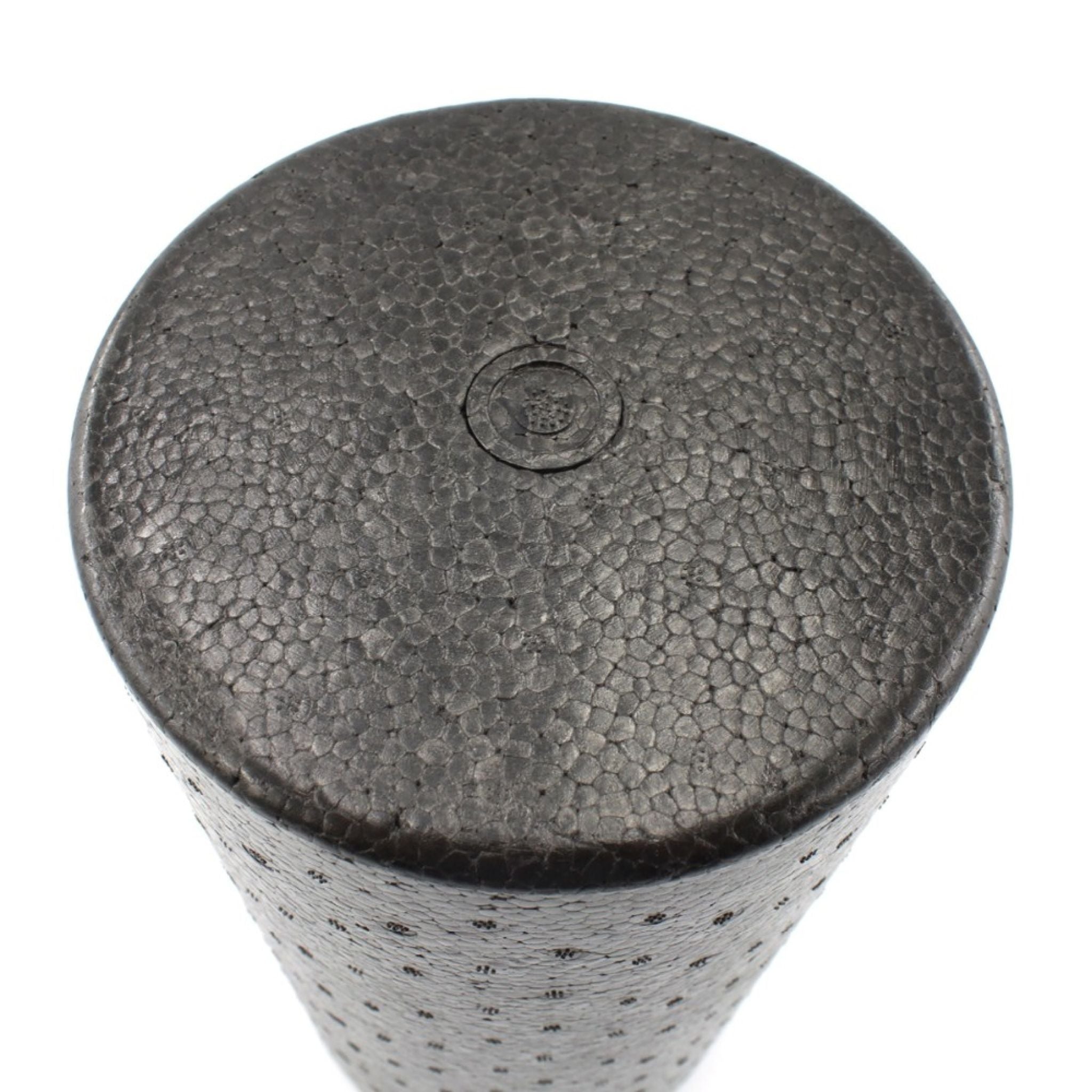 Close-up of the end side on the Extra Firm Foam Roller at Express Gym Supply