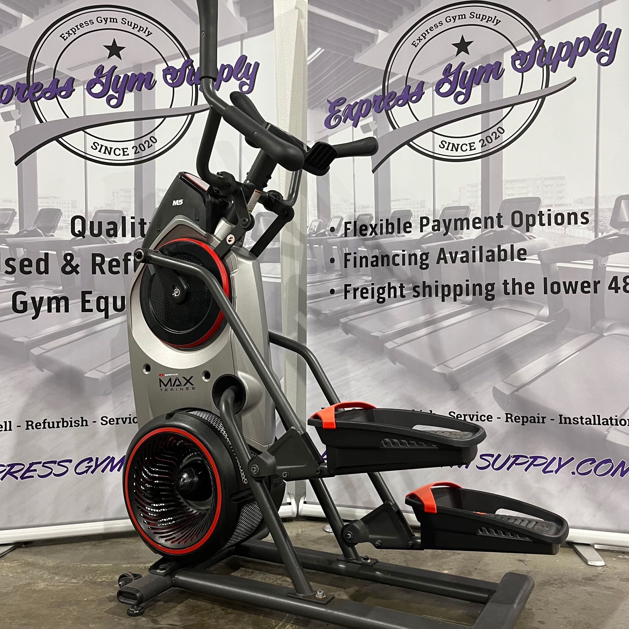 Used Bowflex Max Trainer 5 Side View in Warehouse