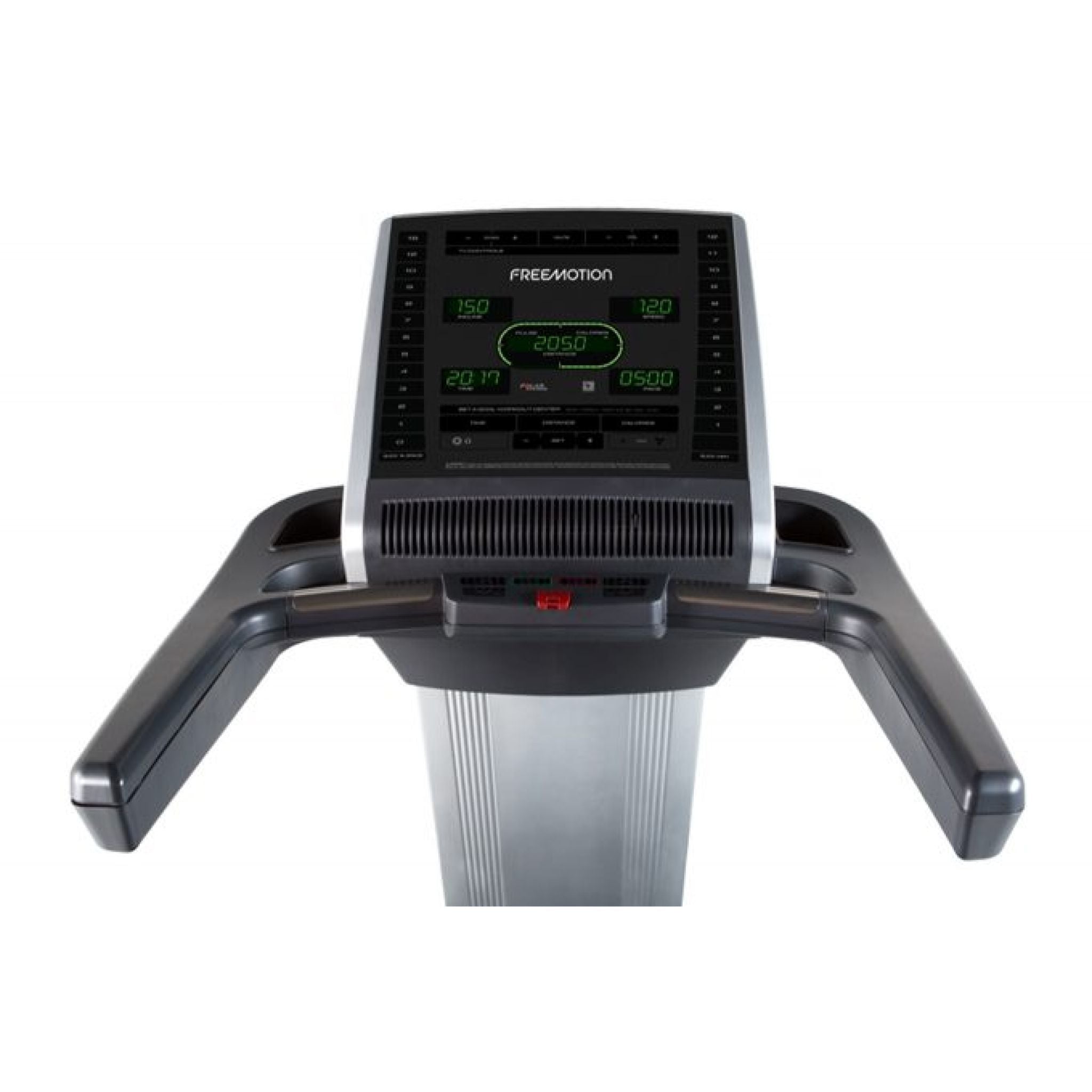 Multi-featured console on the Freemotion Interval Reflex 10.7 Treadmill