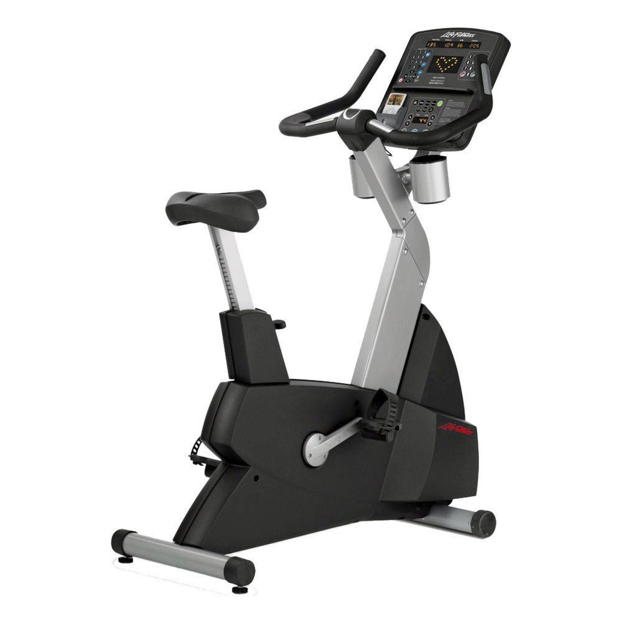 Back right view of the Life Fitness CLSC Upright Bike