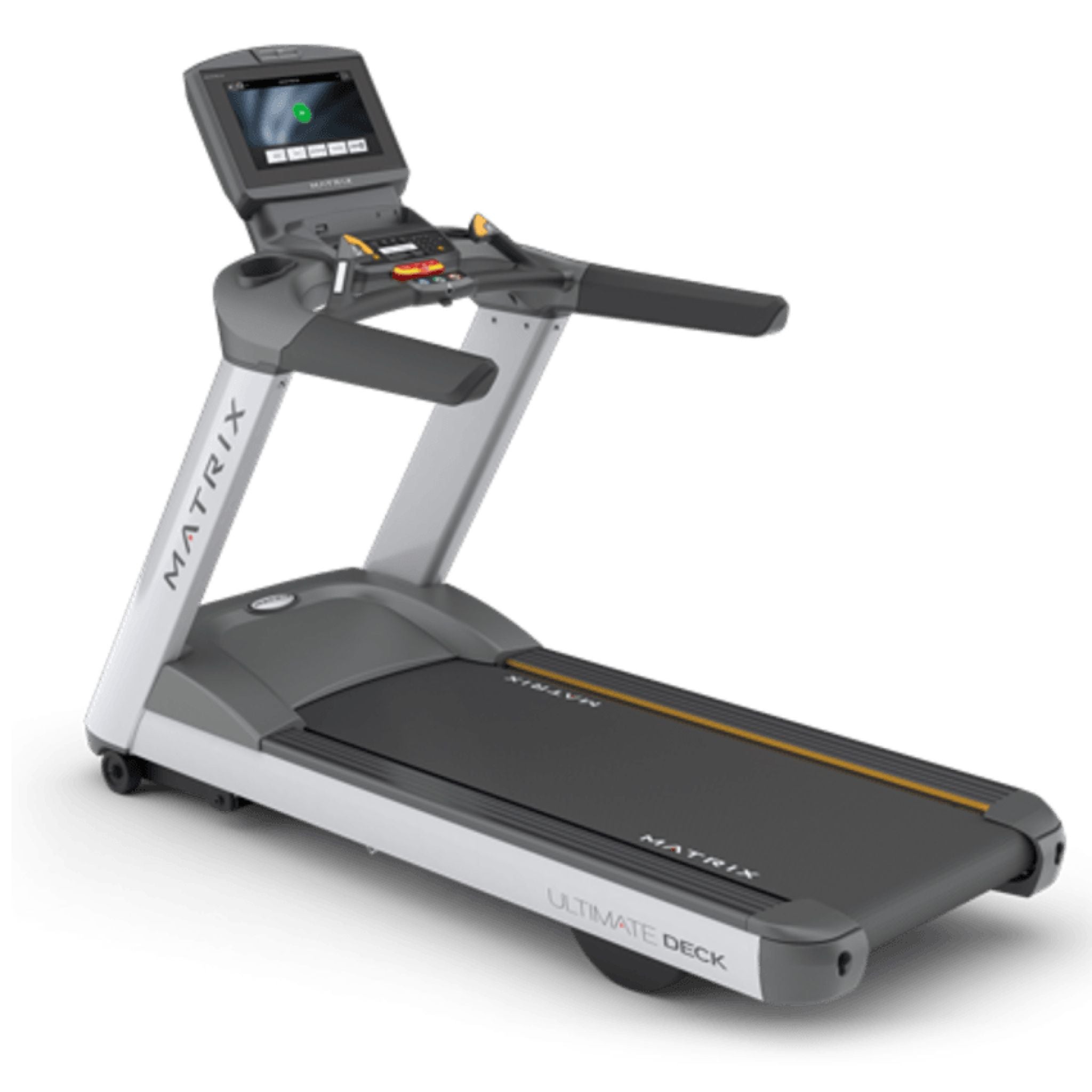Front left view of the Matrix T7x Treadmill