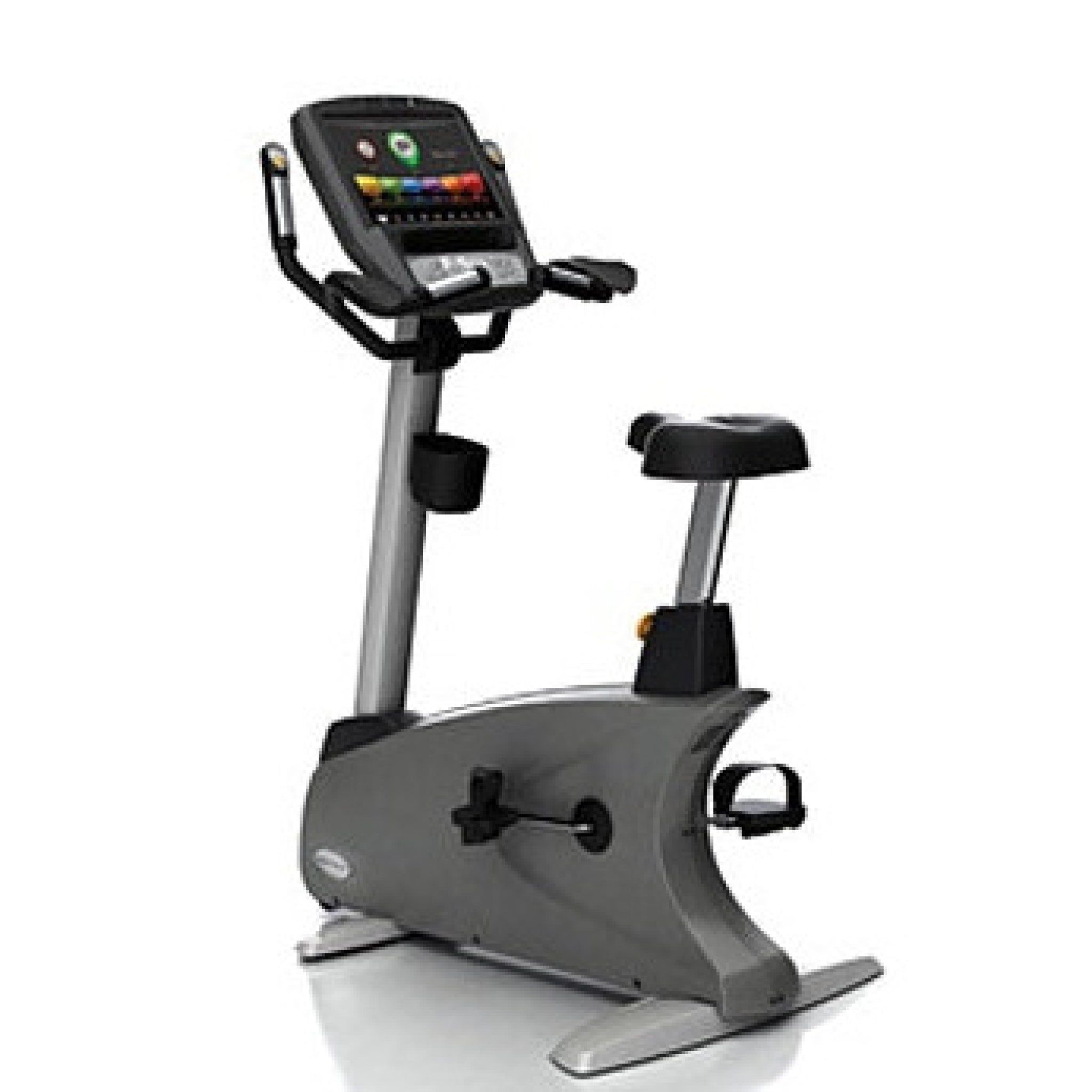 Front left-hand view of the Matrix U7x Upright Exercise Bike