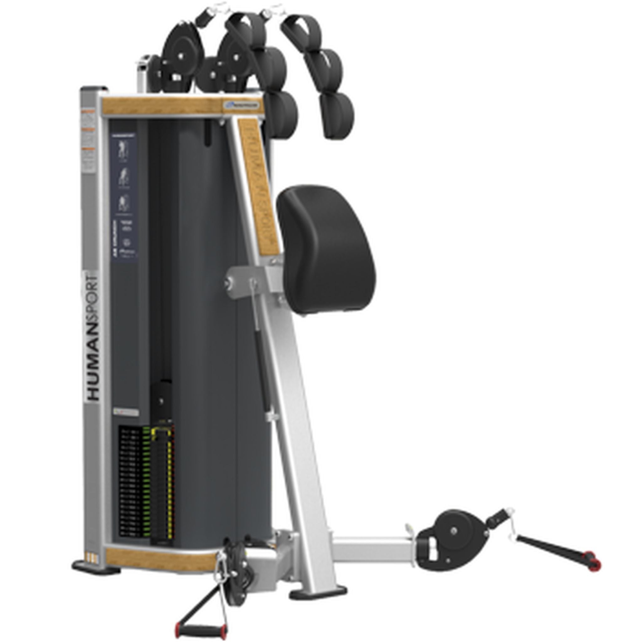 Front view of the Nautilus HumanSport Bicep and Ab Crunch