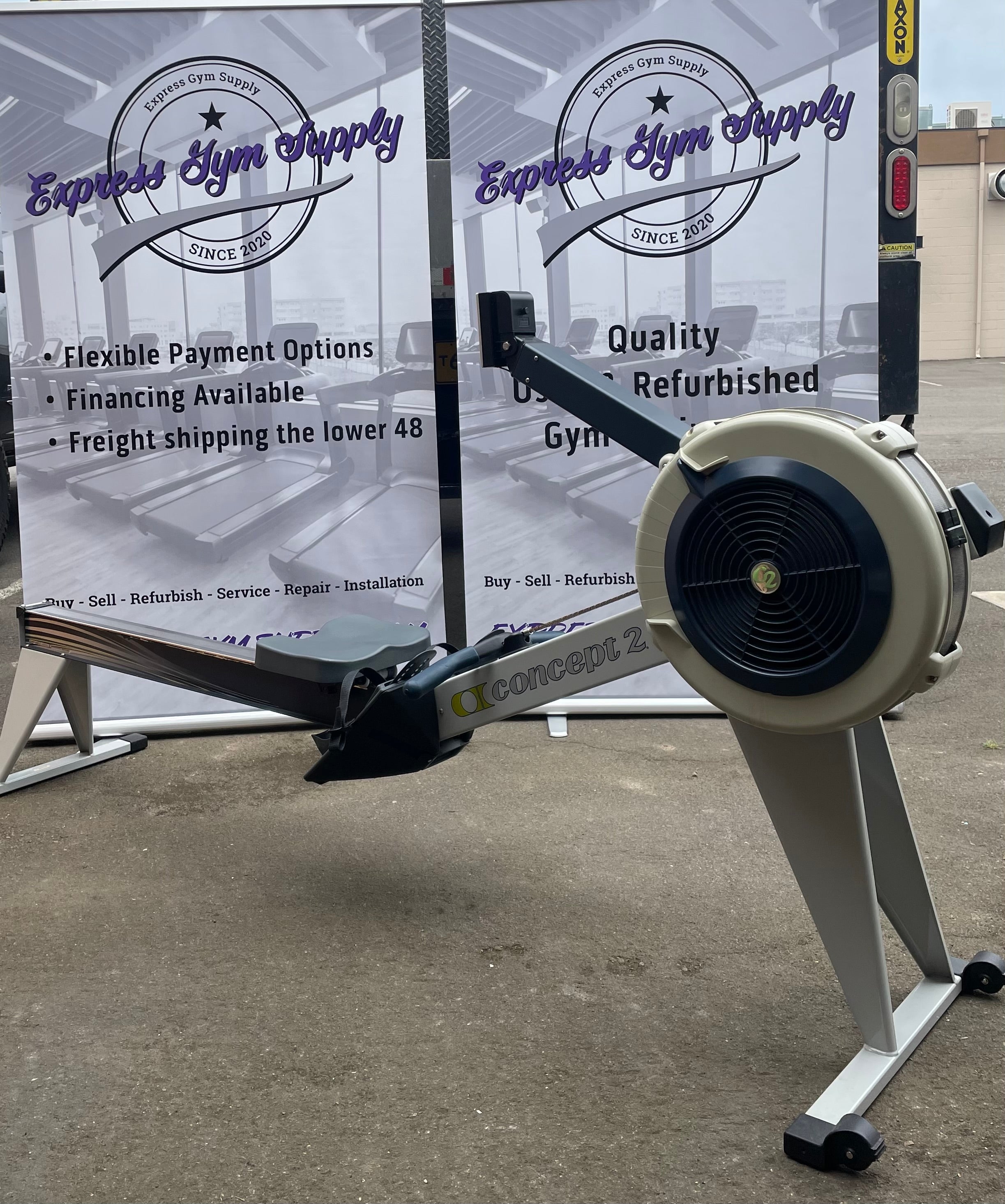 Used Concept 2 Model E Rower with PM4 Console